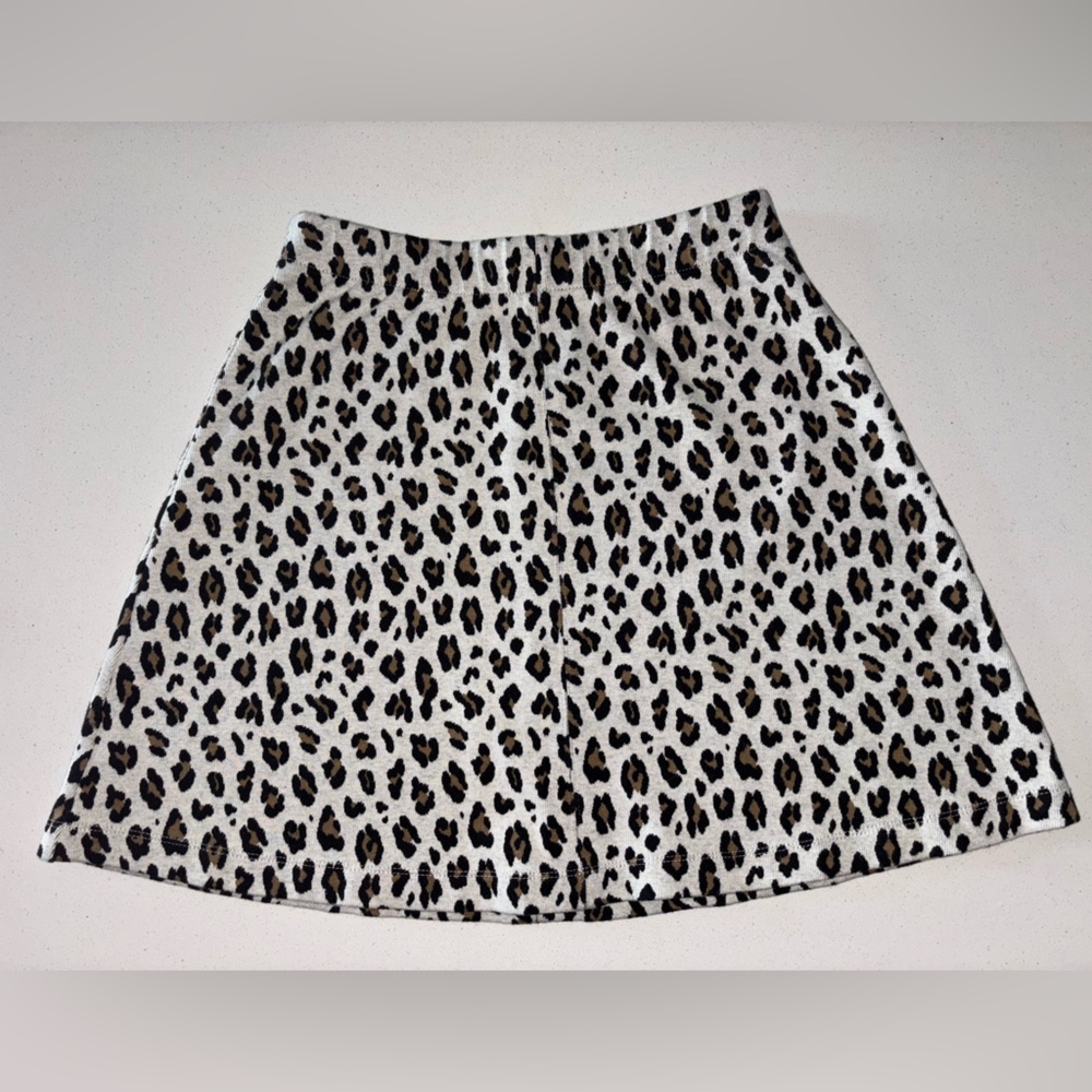 LOFT Leopard Print A-Line Mini Skirt for Work or Play Size XS‎